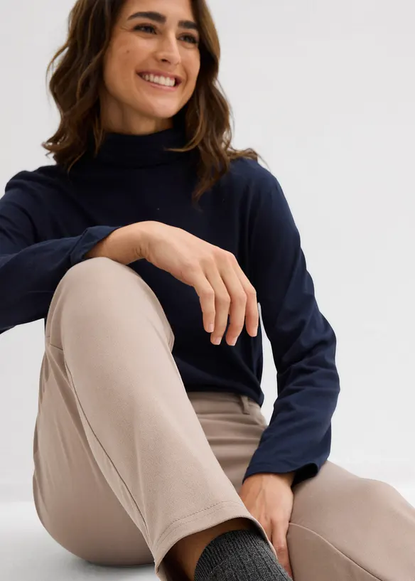 Kalhoty chino z visk&oacute;zov&eacute; směsi, bonprix