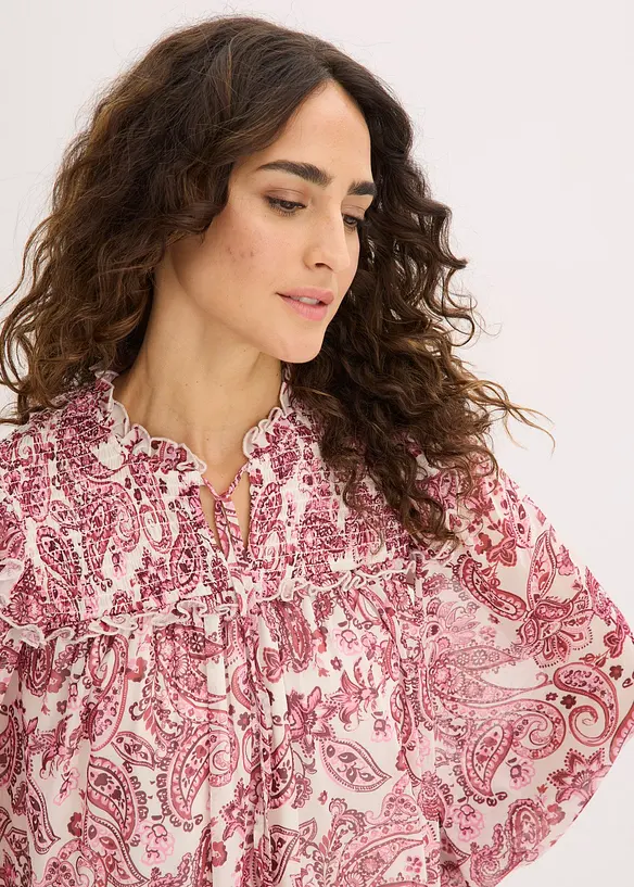 Tunikov&eacute; &scaron;aty z jemn&eacute; s&iacute;ťoviny, bonprix