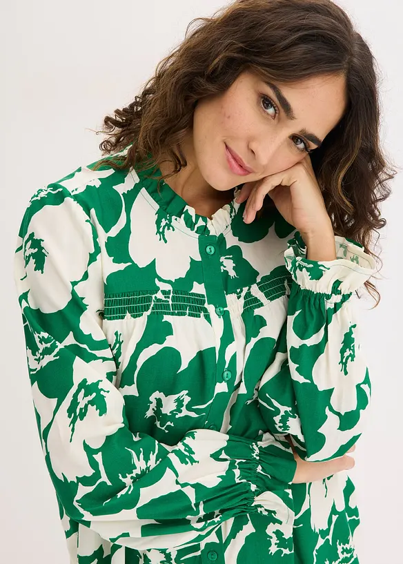 Halenka ze spl&yacute;vav&eacute; visk&oacute;zy, bonprix