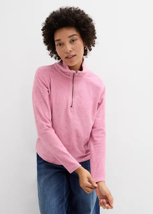 Frot&eacute; triko s dlouh&yacute;m ruk&aacute;vem, bonprix