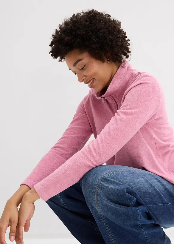 Frot&eacute; triko s dlouh&yacute;m ruk&aacute;vem, bonprix