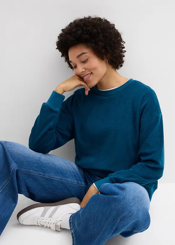 Frot&eacute; tričko s dlouh&yacute;m ruk&aacute;vem, bonprix