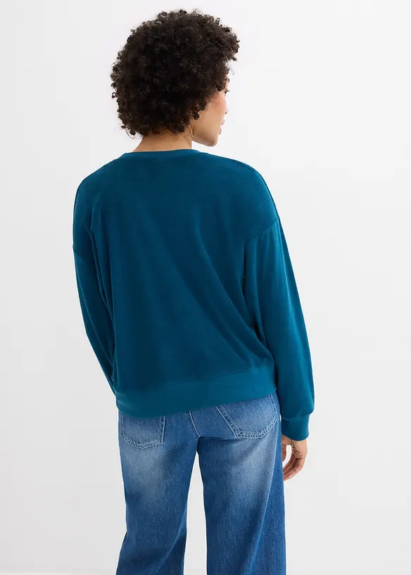 Frot&eacute; tričko s dlouh&yacute;m ruk&aacute;vem, bonprix