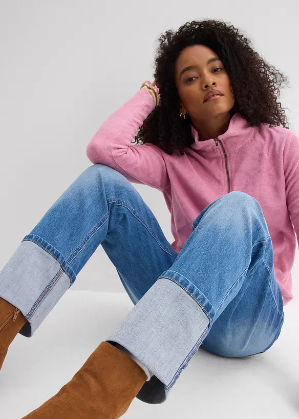 Dž&iacute;ny Loose Straight, High Waist, bonprix