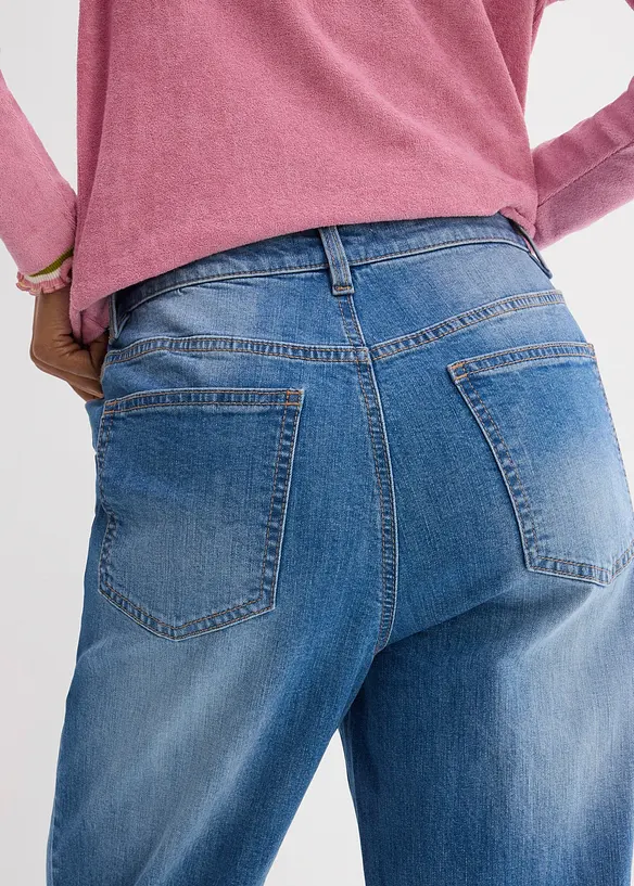 Dž&iacute;ny Loose Straight, High Waist, bonprix