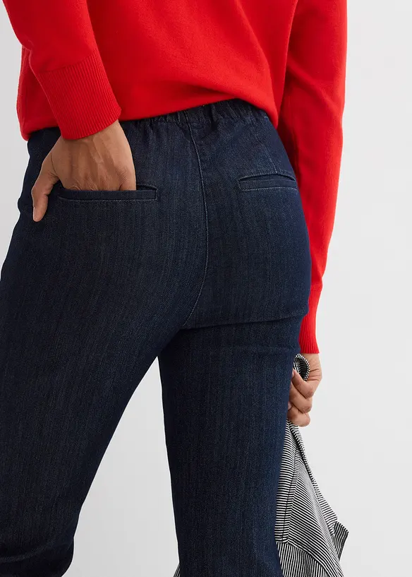 Dž&iacute;ny Slim Fit, High Waist, zkr&aacute;cen&eacute;, bonprix