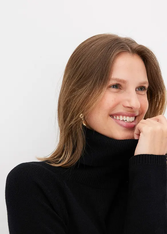 Dlouh&yacute; svetr s rozparkem, bonprix