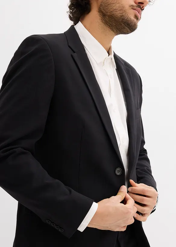 Oblek ze super strečov&eacute;ho materi&aacute;lu, Slim Fit (2d&iacute;ln&yacute;), bonprix