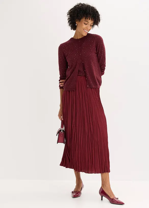 Pleten&yacute; kab&aacute;tek se třpytiv&yacute;mi kam&iacute;nky, bonprix