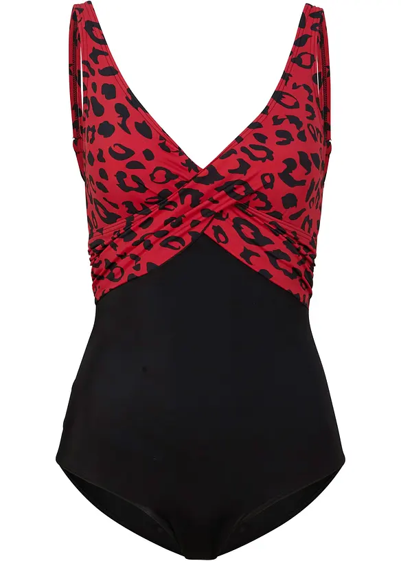 Jednod&iacute;ln&eacute; plavky se zavinovac&iacute;m vzhledem, bonprix