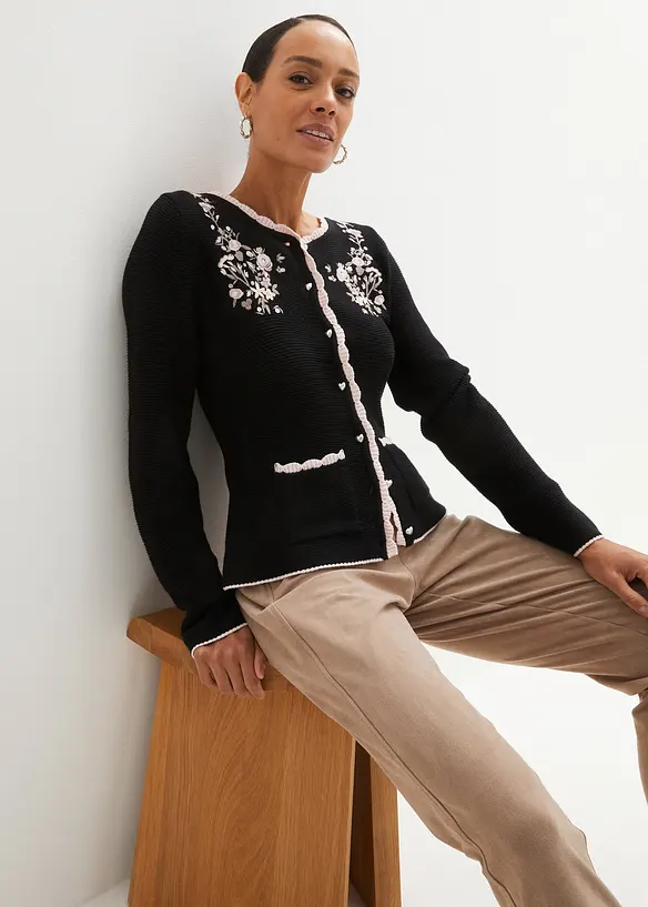 Kr&aacute;sn&yacute; krojov&yacute; kab&aacute;tek s v&yacute;&scaron;ivkou, bonprix