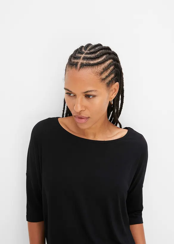 Boxy tričko z měkk&eacute; visk&oacute;zov&eacute; směsi, bonprix