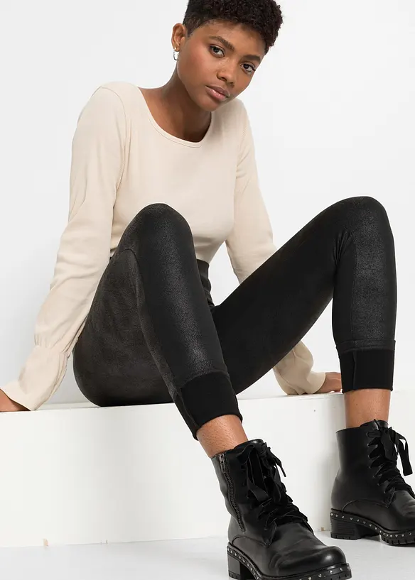 Termo leg&iacute;ny s povrchovou &uacute;pravou, bonprix