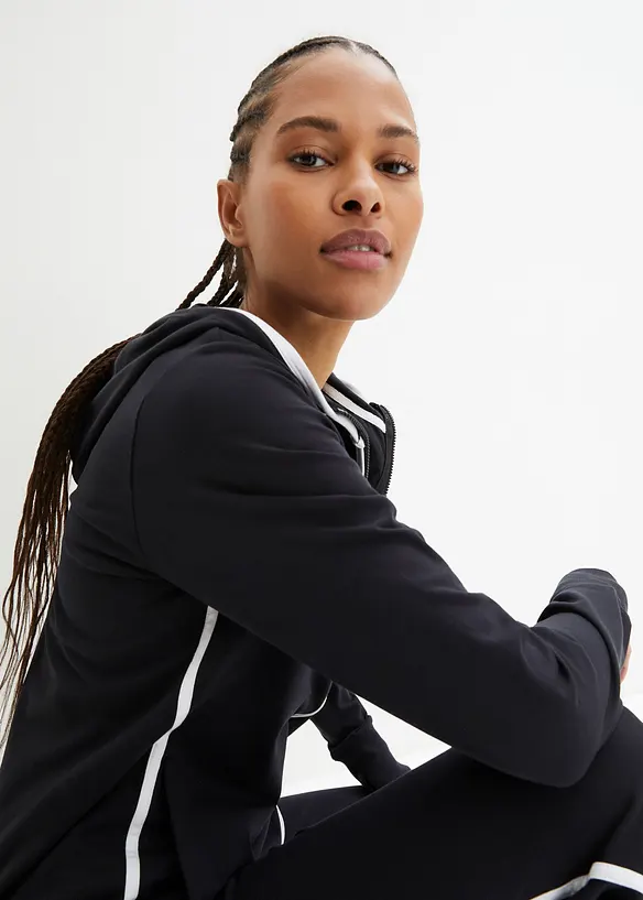 Strečov&aacute; joggingov&aacute; souprava z bavlny (2d&iacute;ln&aacute; souprava), bonprix