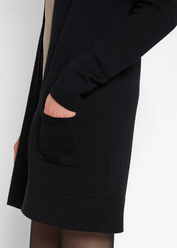 Dlouh&yacute; pleten&yacute; kab&aacute;tek, dlouh&yacute; ruk&aacute;v, bonprix