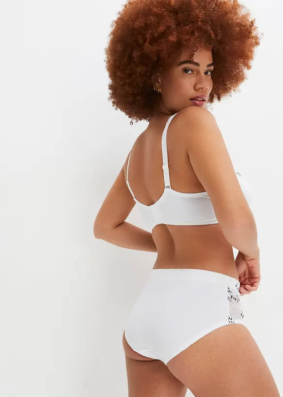 Podprsenka s kosticemi a polstrovan&yacute;mi ram&iacute;nky (2 ks v balen&iacute;), bonprix