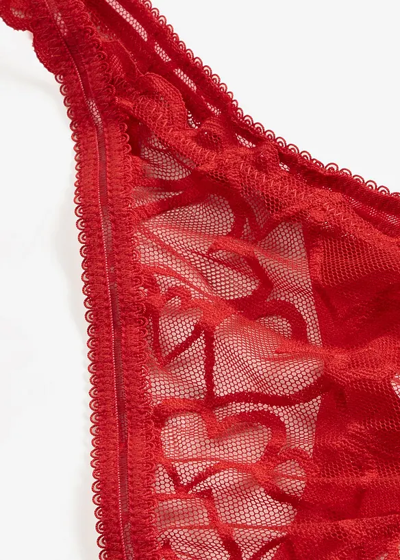 Tanga se srd&iacute;čkovou krajkou, bonprix