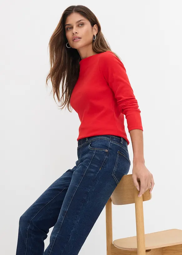 Dž&iacute;ny Straight, Mid Waist, bonprix