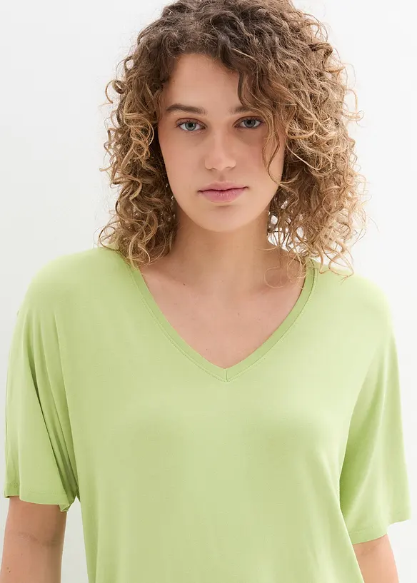 Dlouh&eacute; tričko z udržiteln&eacute; směsi s visk&oacute;zou, bonprix