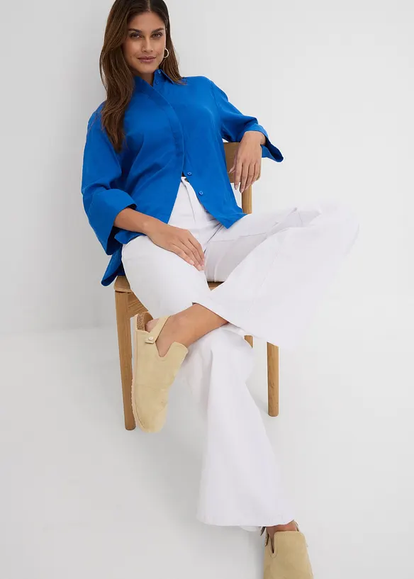 Strečov&eacute; dž&iacute;ny Wide Leg, Mid Waist, bonprix