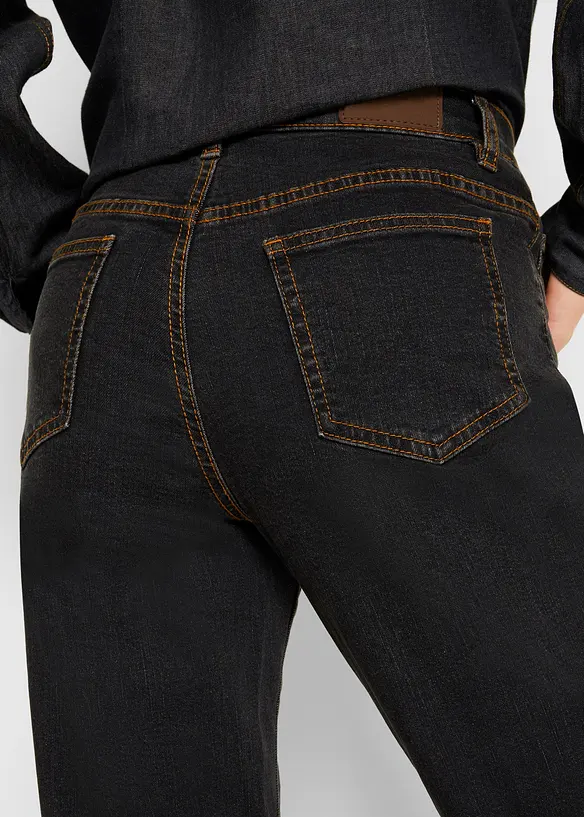 Dlouh&eacute; dž&iacute;ny Mom, Mid Waist, bonprix