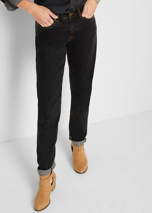 Dlouh&eacute; dž&iacute;ny Mom, Mid Waist, bonprix