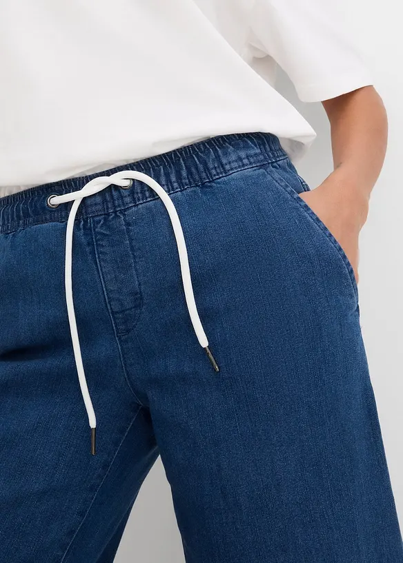 Strečov&eacute; dž&iacute;ny Wide Leg, Mid Waist, bonprix