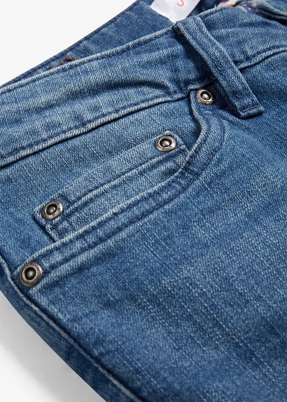 Bootcut dž&iacute;ny Mid Waist, strečov&eacute;, bonprix