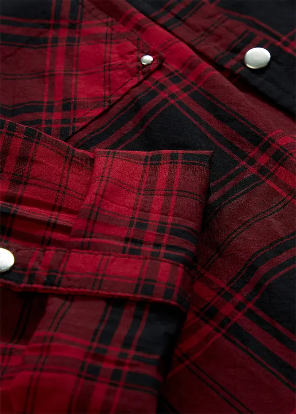 Kostkovan&aacute; ko&scaron;ilov&aacute; halenka z čist&eacute; bavlny, bonprix