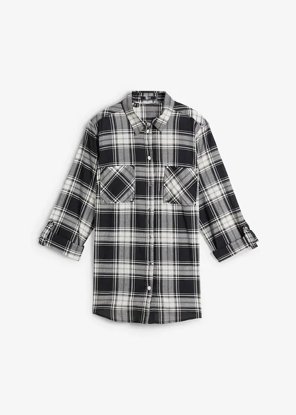 Kostkovan&aacute; ko&scaron;ilov&aacute; halenka z čist&eacute; bavlny, bonprix