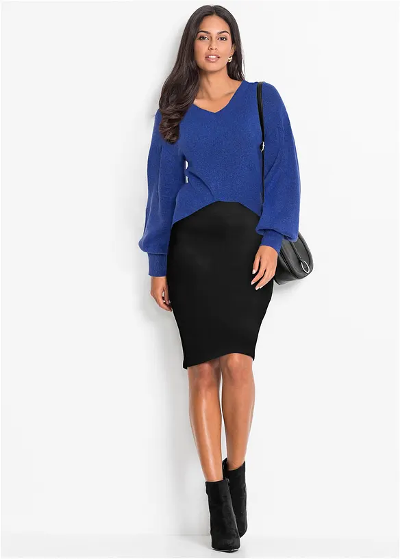 Pleten&yacute; oversize svetr, bonprix