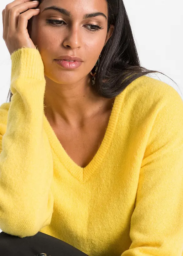 Pleten&yacute; oversize svetr, bonprix