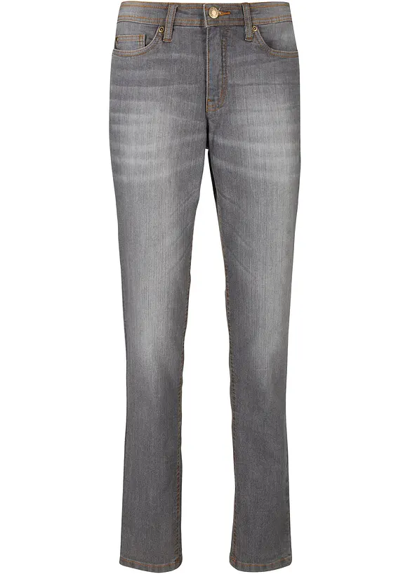 Komfortn&iacute; strečov&eacute; dž&iacute;ny, Mom střih, Mid Waist, bonprix