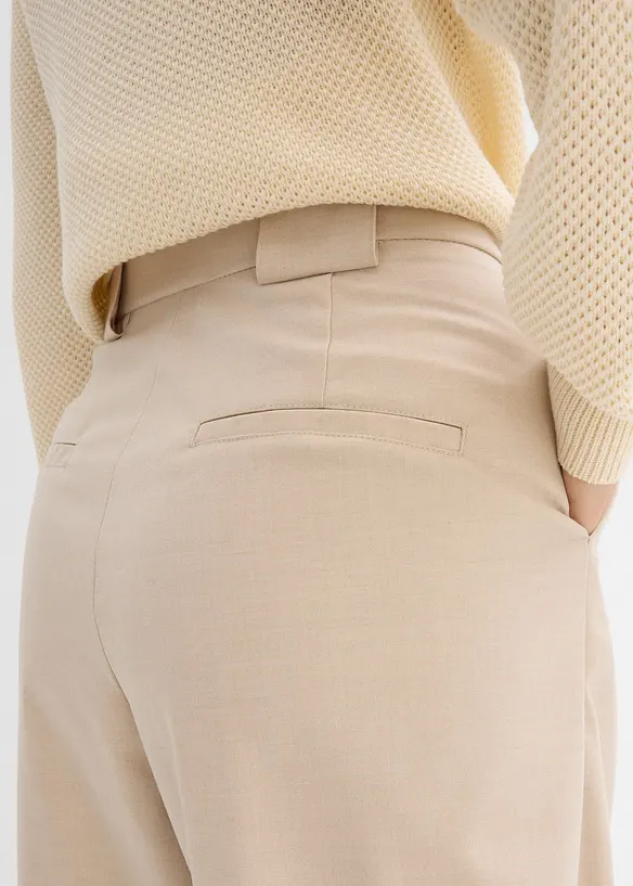 Kalhoty Barrel s vysok&yacute;m pasem, bonprix