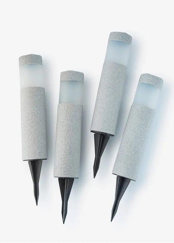 Sol&aacute;rn&iacute; dekorativn&iacute; sv&iacute;tidlo pro osvětlen&iacute; cesty (4 ks v balen&iacute;), bonprix