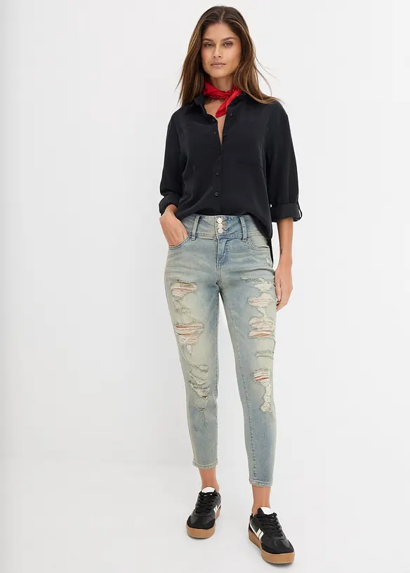 Strečov&eacute; Skinny dž&iacute;ny, High Waist, bonprix