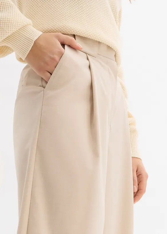 Kalhoty Barrel s vysok&yacute;m pasem, bonprix