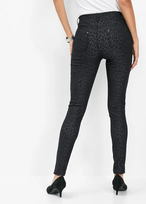 Jeggings s leopard&iacute;m potiskem, bonprix