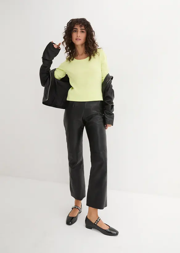 Tričko s dlouh&yacute;m ruk&aacute;vem, z čist&eacute; organick&eacute; bavlny, bonprix