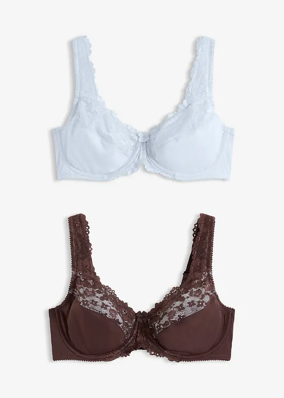 Zmen&scaron;ovac&iacute; podprsenka s polstrovan&yacute;mi ram&iacute;nky (2 ks v balen&iacute;), bonprix