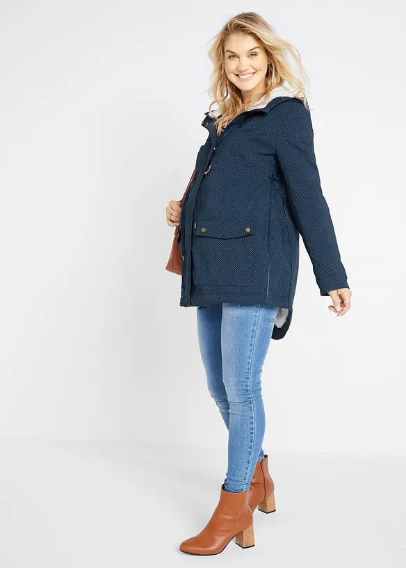 3 v 1 těhotensk&aacute; a nos&iacute;c&iacute; bunda s hebkou pod&scaron;&iacute;vkou, bonprix