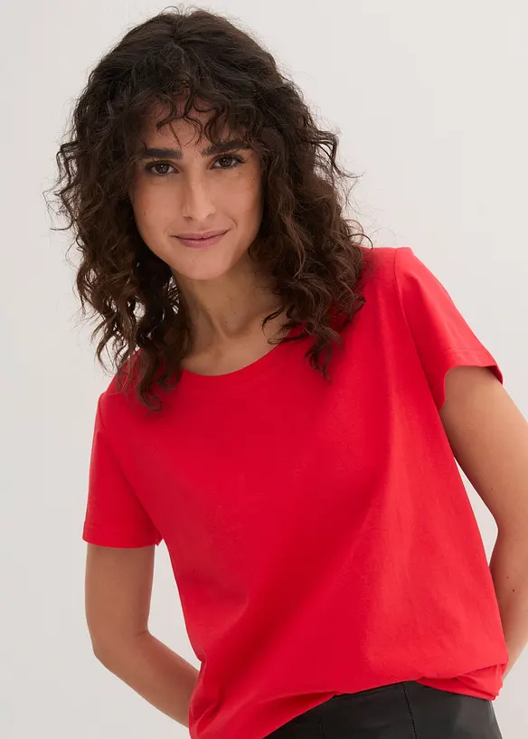 Tričko s kulat&yacute;m v&yacute;střihem (5 ks v balen&iacute;), bonprix