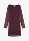 tmavě červená kostkovaná