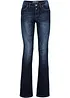 Bootcut džíny Mid Waist, strečové, bonprix