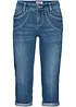 Džíny Straight Mid Waist, cropped, bonprix
