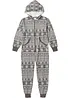 Overal Oversized z mikinového úpletu, bonprix