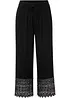 Kalhoty Culotte s krajkou, bonprix