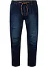 Džínové joggingové kalhoty s pohodlným pasem, Regular Fit Tapered, bonprix