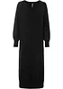 Oversize pletené šaty v délce midi, bonprix