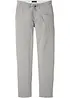 Chino kalhoty bez zapínání, sRegular Fit, se lnem, Straight, bonprix